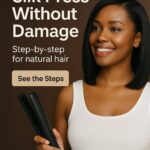 At Home Silk Press on Natural Hair