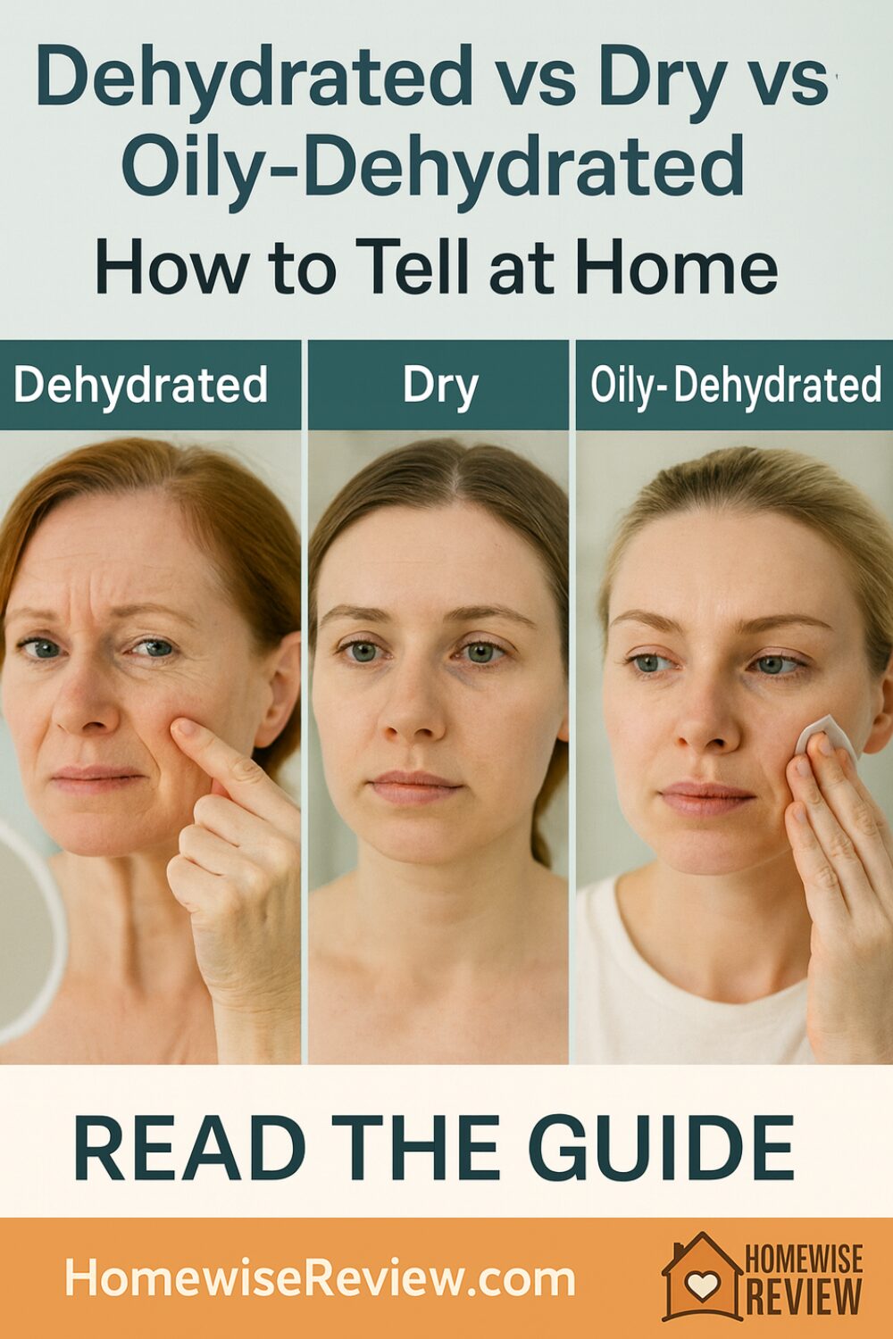 Dehydrated vs Dry vs Oily-Dehydrated