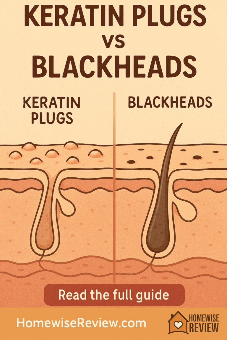 Keratin Plugs vs Blackheads