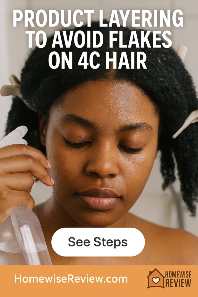 Product Layering to Avoid Flakes on 4C Hair