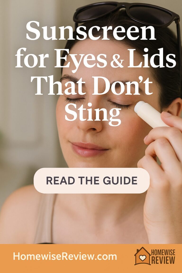 Sunscreen for Eyes and Lids That Don’t Sting