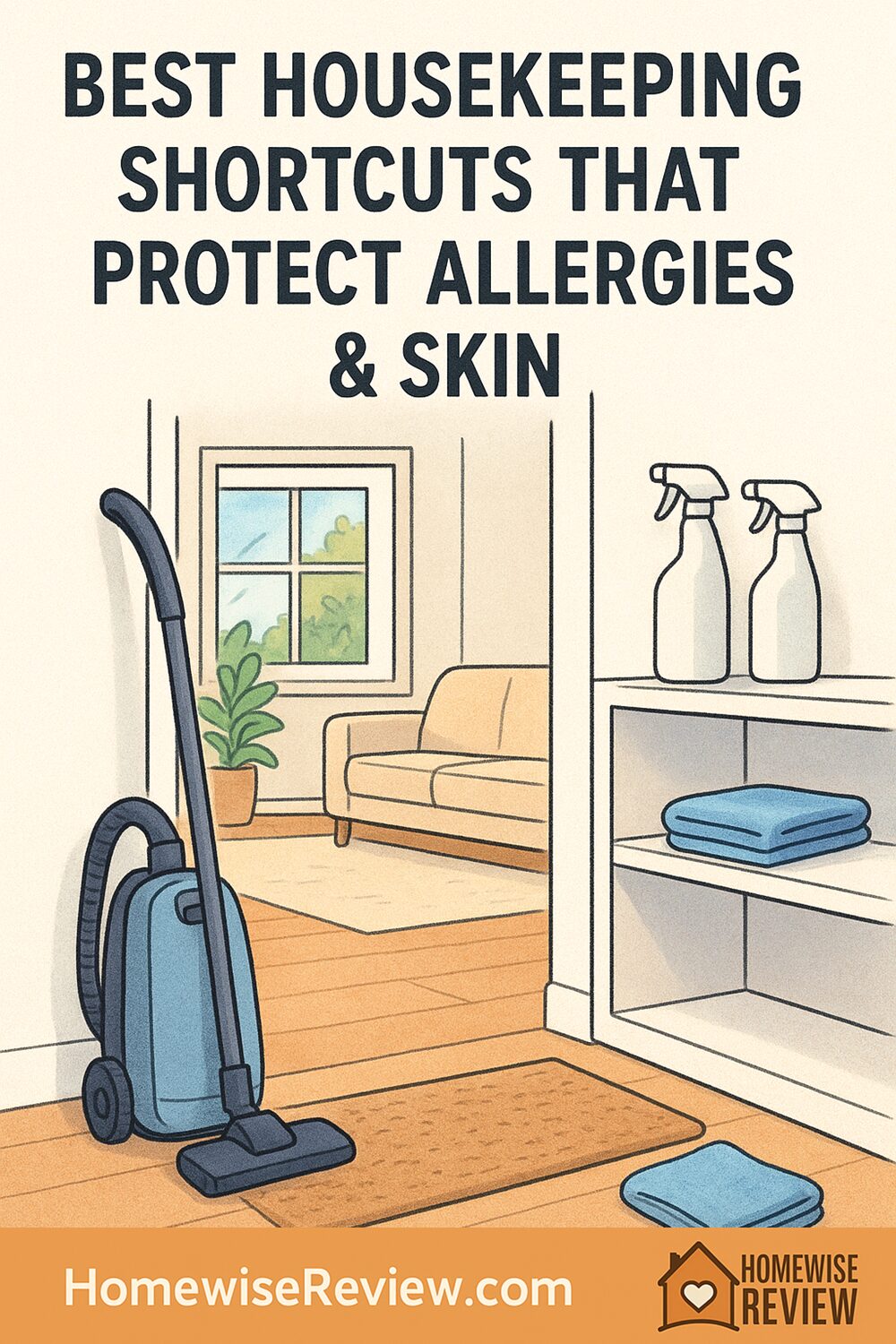 Best Housekeeping Shortcuts That Protect Allergies & Skin
