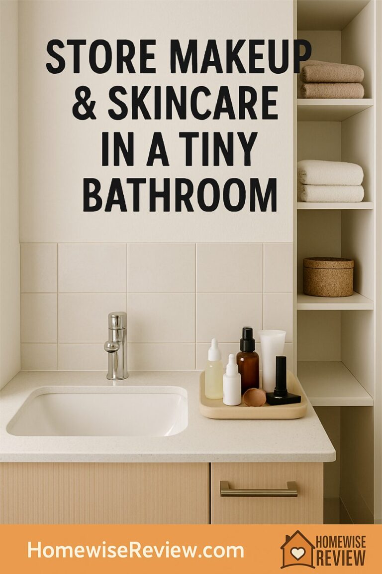 How to Store Your Makeup and Skincare if Your Bathroom is Tiny